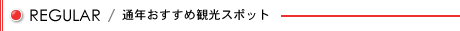 通年おすすめ観光スポット